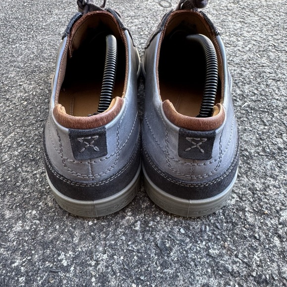 ECCO Collin 2.0 Sneaker Mens US Size 12 EU 46 Gray Leather Soft - Picture 4 of 14